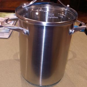 New! 3 piece Calphalon asparagus steamer pot